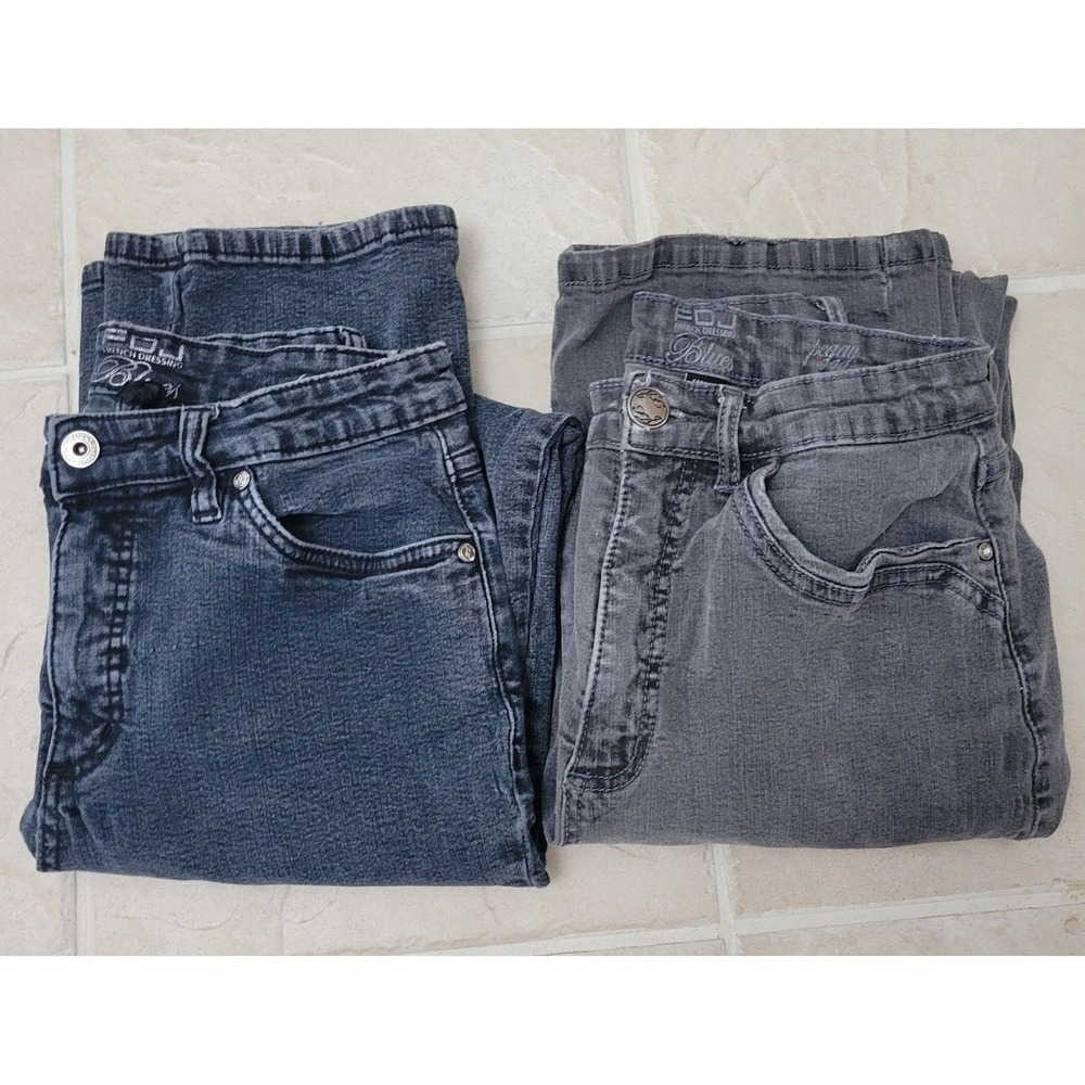 Vtg 2 pair FDI French Dressing Olivia & Peggy Jeans Womens 10 High Rise Stretch